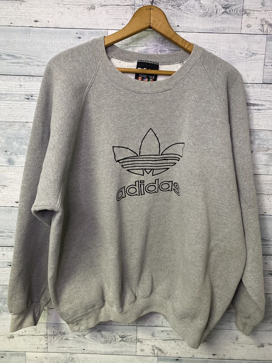 Adidas Vintage Adidas Made In USA Trefoil Big Logo Hoodie Adidas Vintage Adidas Made In USA Trefoil Big Logo Hoodie