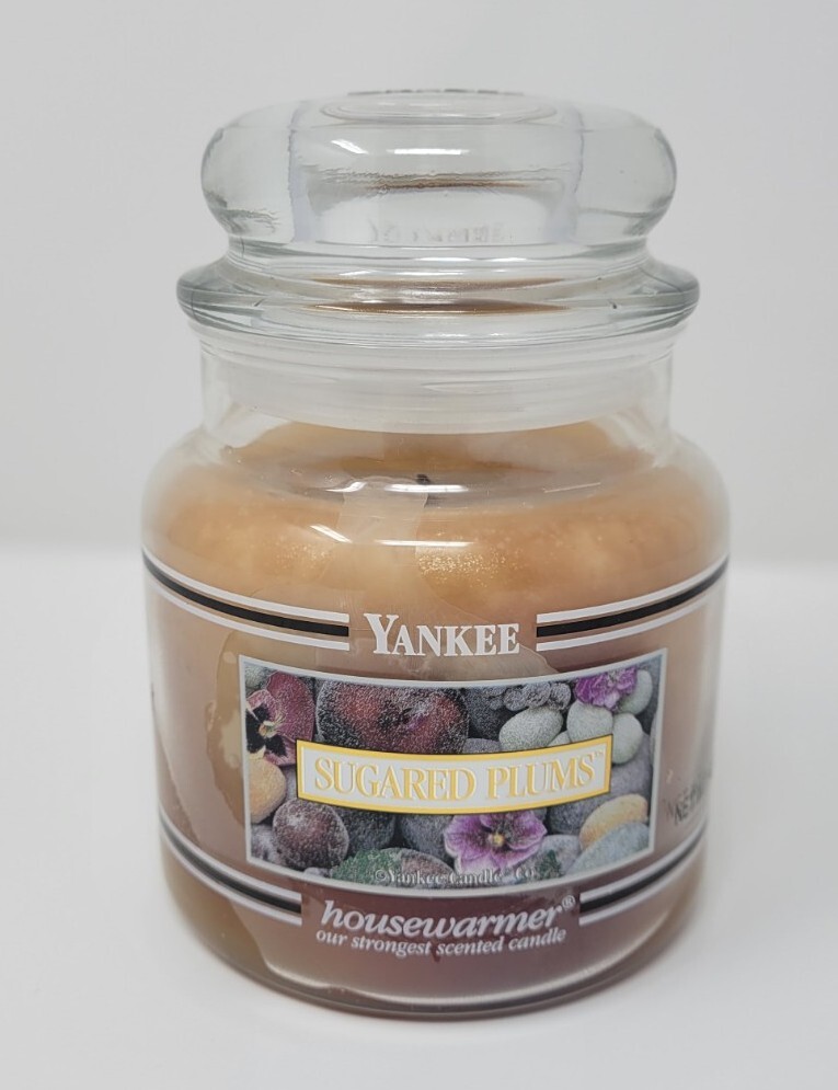 Yankee Candle SUGARED PLUMS 14.5oz JAR CANDLE Limited Edition Black eBay