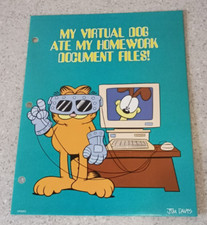 VTG Garfield Mead Portfolio 33288 My Virtual Dog At My Homework Folder Free Ship