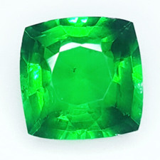 8.77 Ct Natural Green Garnet Certified Loose Gemstone Cushion Cut Garnet Gems R5