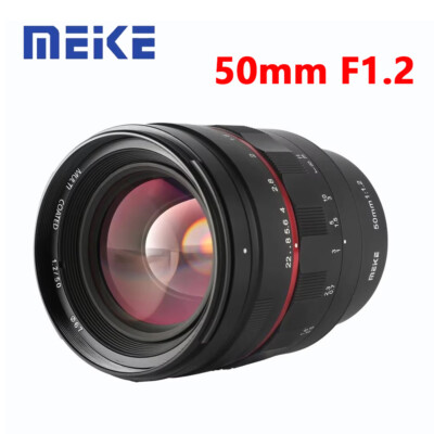 Meike 50mm F1.2 Full Frame Manual Lens for Sony E Canon EF/RF L-Mount Camera