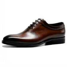 British Style Mens Retro Wedding Dress Shoes Business Formal Oxfords Lace Up