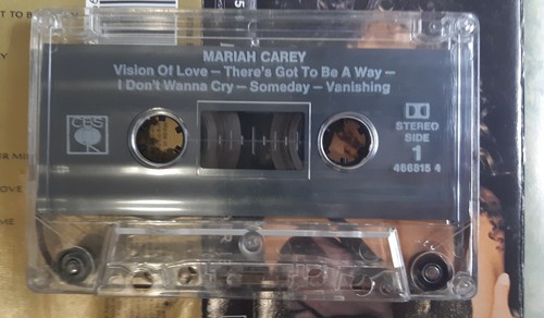 Mariah Carly Cassette Tape Features Vision of Love-There's got to be a Way-I Don - Picture 6 of 7