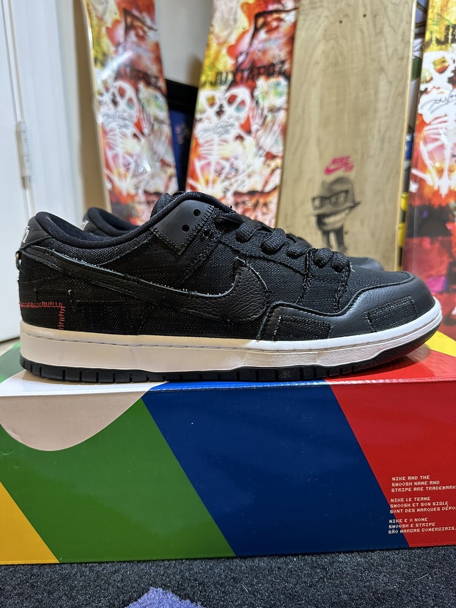 Buy Size 9.5 - Wasted Youth x Nike Dunk SB Low Black Denim online
