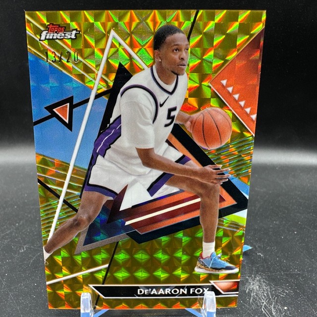 De'Aaron Fox Gold Geometric Refractor /20 2023-24 Topps Finest Kings #157