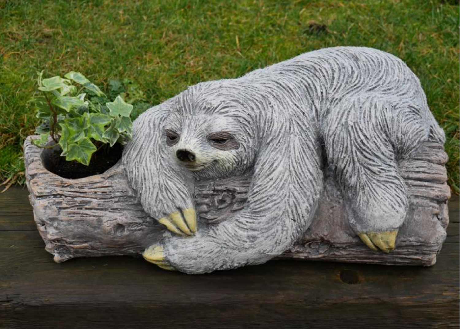 Sloth Home Plant Pot Planter Garden Ornament Lawn Patio Outdoor Animal Statue