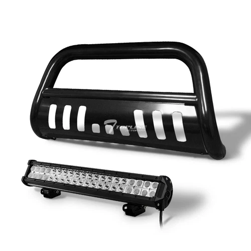 Topline for 2004-2020 Ford F150 Black Bull Guard With 120w CREE LED Light Bar