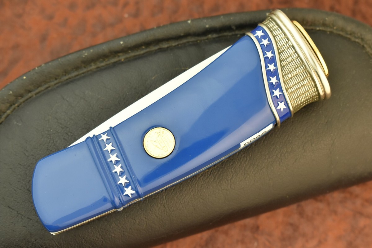 FRANKLIN MINT KNIFE IN ZIPPER POUCH CIVIL WAR GENERAL US GRANT