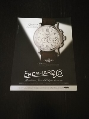 EBERHARD & CO CHRONO REF 31042 ADVERTISING WATCH VINTAGE AD