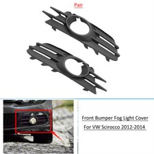 Front Bumper Fog Light Lamp Grille For Vw Scirocco 2012 2013 2014 Pair