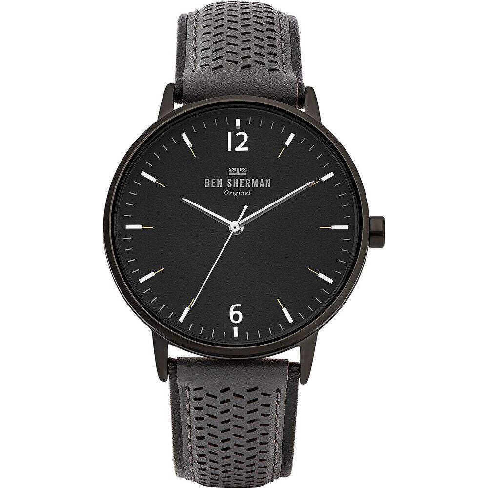 Ben Sherman Men's Watch Quartz Wristwatch Black Leather Strap