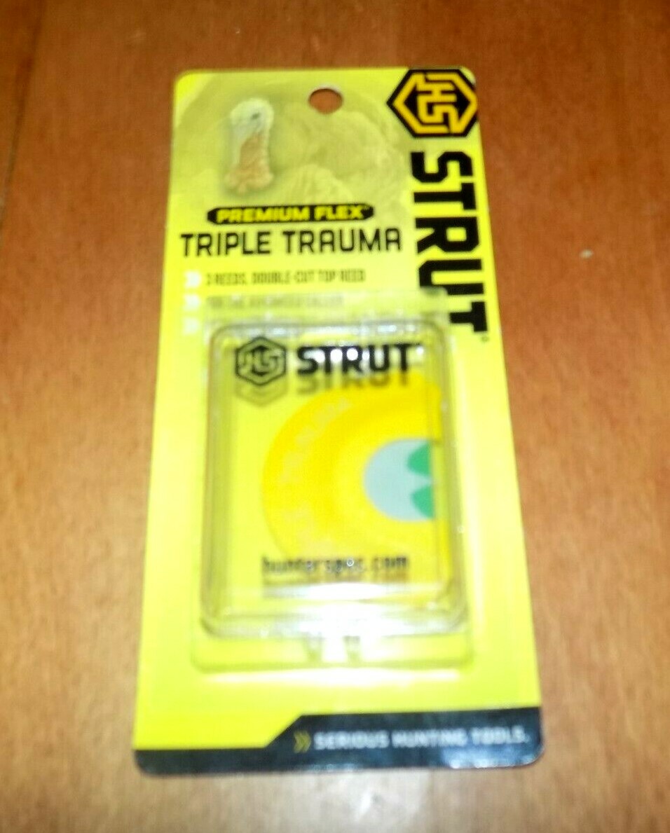 HS STRUT Premium Flex Triple Trauma Hunter Wild Turkey Hunt Hunting Call NEW