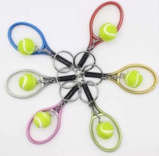 Portachiavi Racchetta Da Tennis In Acciaio Inox, Gadget Sportivo Elegante E Resistente, Regalo Originale Per Appassionati Di Tennis