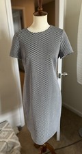 Calvin Klein Women's Black & White Size 4 Dress