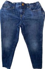 Girls Size 8 Gymboree Blue Jeans Stretch Super Skinny Adjustable Waist
