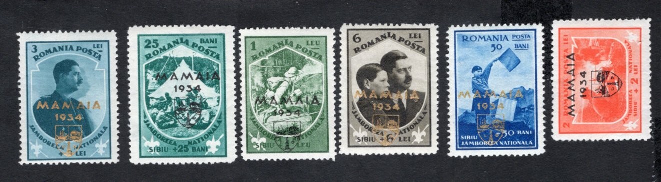 Romania 1934 stamps Mi#468-73 START10%ONLY MH  CV=132$