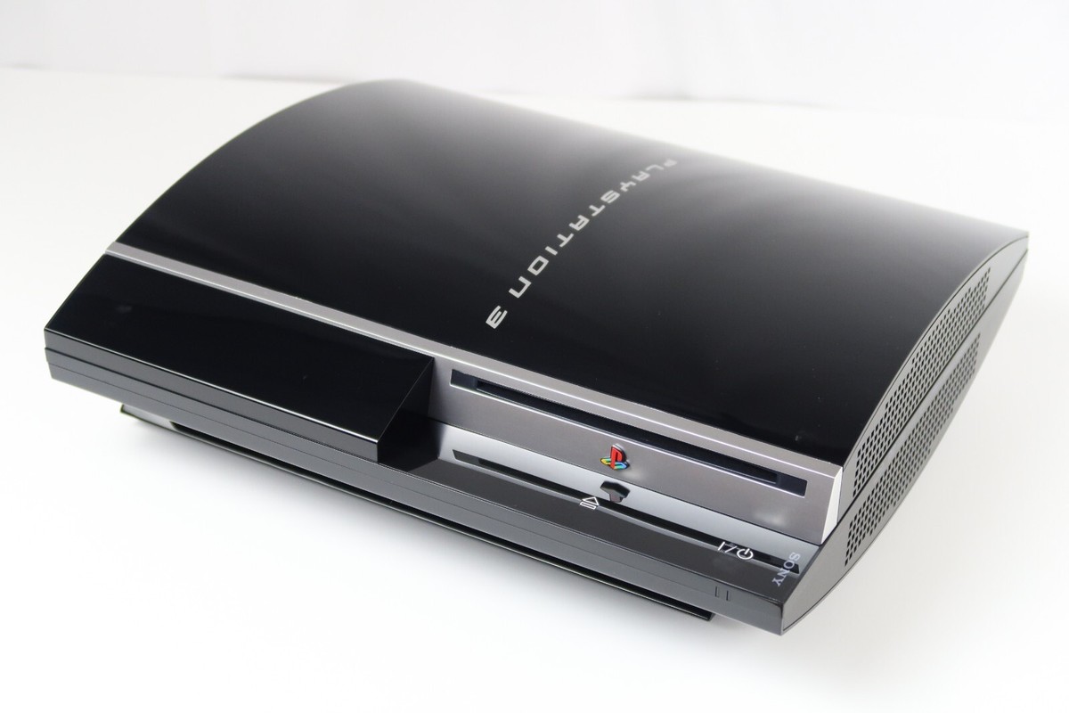 SONY PLAYSTATION 3 PS3 Black Console CECHL00 80GB W/Box F/S