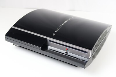 SONY PLAYSTATION 3 PS3 Black Console CECHL00 80GB W/Box F/S Tested