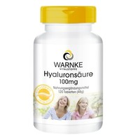 HyaluronsäUre 100 Mg - 120 Tabletten, Hochdosiert, Vegan | Warnke Vitalstoffe
