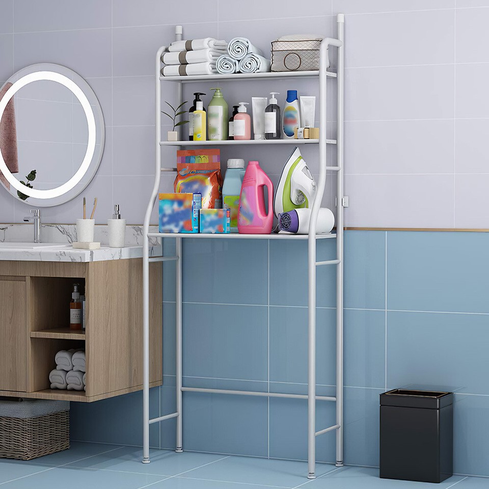 3Tier Over Toilet&Laundry Storage Rack Bathroom Washing Machine Shelf