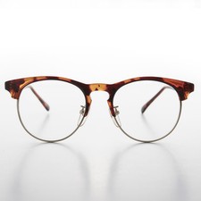 Horn Rim Vintage Eyeglasses Brown - Quinn