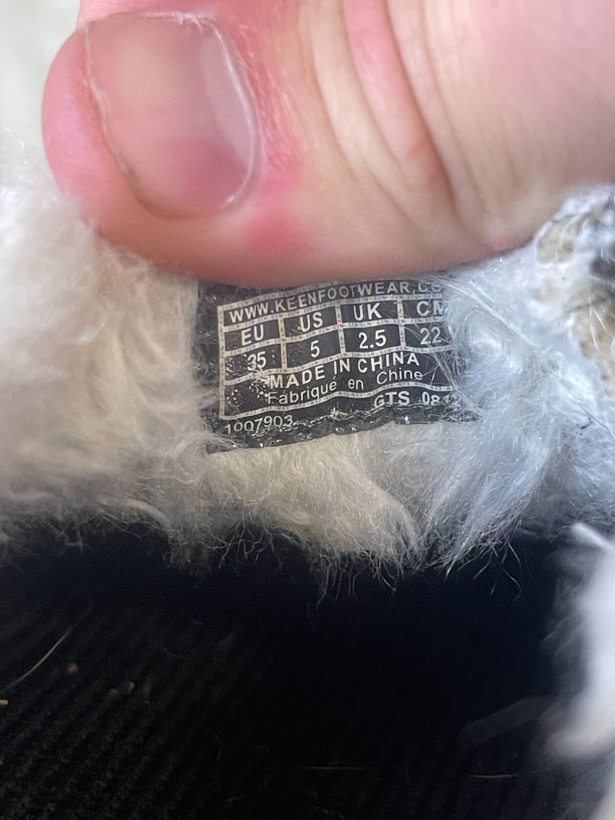 STIVALETTI KEEN DONNA BAILEY SLIP ON GARGOYLE PELLE BIANCA US TAGLIA 5 M