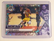 2020-21 Panini Mosaic Fast Break Lebron James Silver Disco Prizm Montage Lakers 