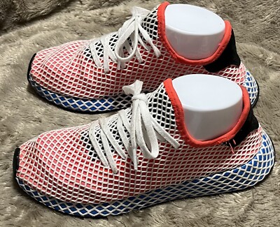 Adidas Originals Deerupt Running Shoes Solar Red Bluebird AC8466