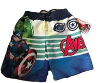 Marvel Avengers Swim Trunks - Little Boys Size 4 Spiderman swimwear UPF 50 