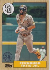 2022 Topps Update #87TBU-38 Fernando Tatis Jr. 1987 Topps Baseball 35th