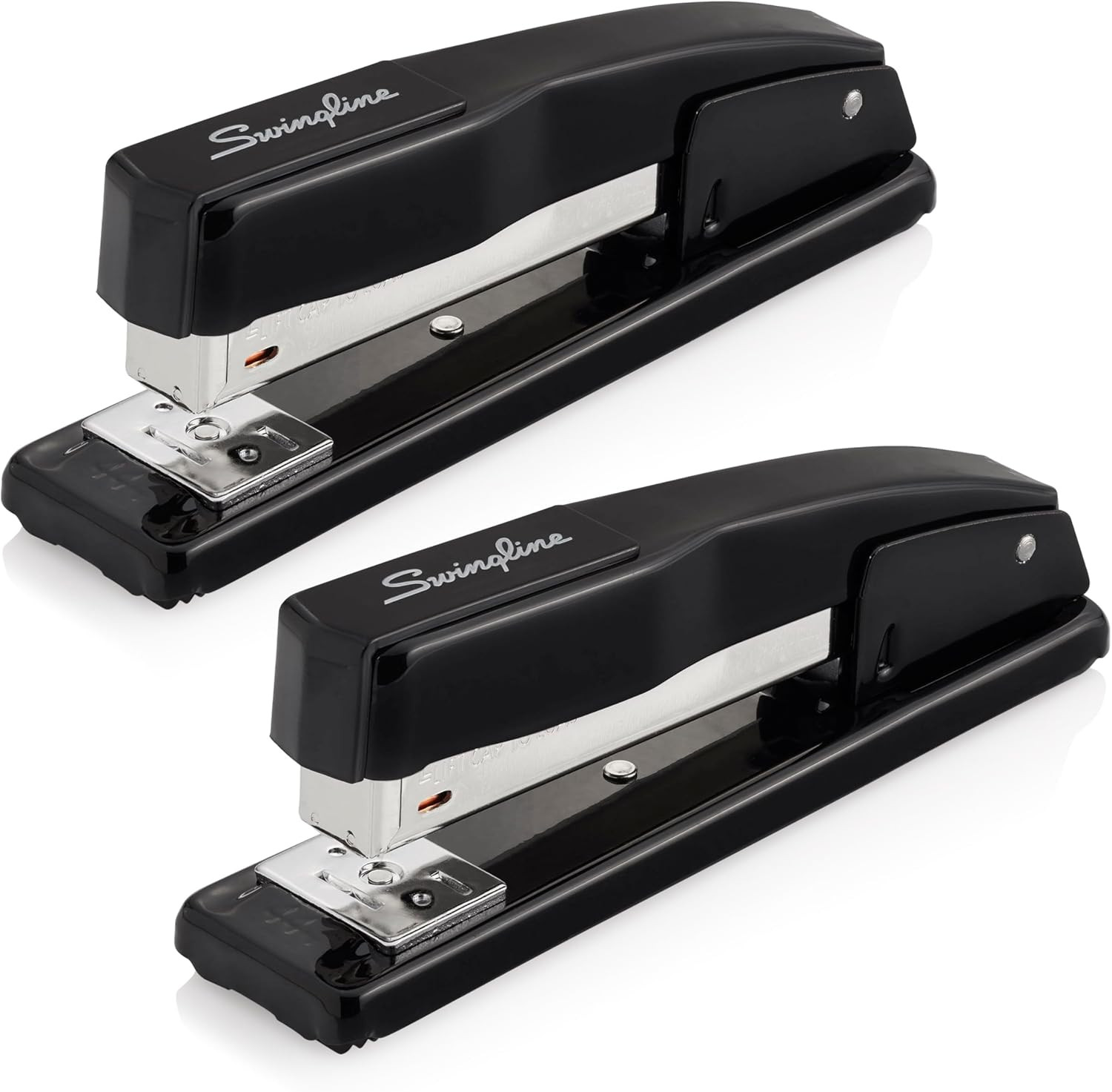 Commercial Stapler, 20 Sheet Capacity, Jam Free, Metal, 2 Pack, Black (44401AZ)