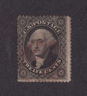 MATT'S STAMPS US SCOTT #36 GEORGE WASHINGTON 12-CENT 1857-61 ISSUE, USED CV$370