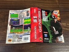Frank Thomas Big Hurt Baseball Sega Genesis Box Case Insert Cover Art Only