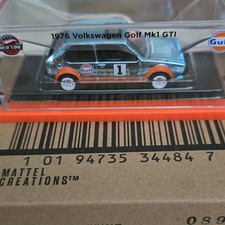 Hot Wheels Rlc 1976 Volkswagen Golf Mk1 Gti Gulf Oil 164 Diecast Special