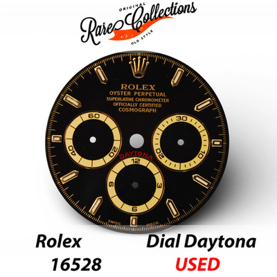 Daytona Zenith Black Luminova Dial Used for Rolex (Dial Code 16528) Black