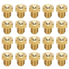 Lot 20 M6x1mm Flush Low Profile Zerk Grease Fittings Plug Flat Hex Head Threa...