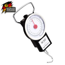 Manuelle Gepäckwaage Federwaage Kofferwaage Angelwaage Fishing Scale Maßband 22k