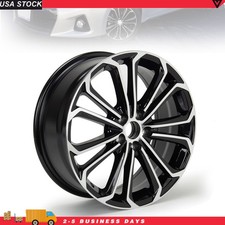 17x7" Machined Black Rim For Toyota Corolla 2014-2016 OEM Design Wheel 75152