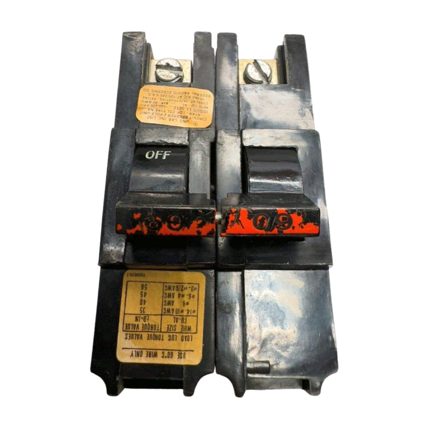 FPE NA260 Stab-Lok Circuit Breaker, 2-Pole, 60A, 120/240VAC, Type NA