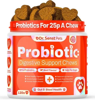 DR. SENST PETS Dr Senst Pre & Probiotic Digestive Treats For Dogs x120 | Sensitive Gut Health