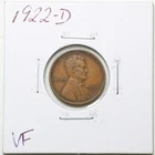 1922-D 1C Lincoln Wheat Cent in VF Condition #6050