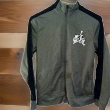 Air Jordan Zip Up Hoodie Mock Neck Boys Large Grey And Black Athletic Outdoors