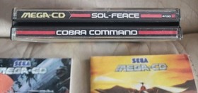 Sol-Feace & Cobra Command Sega Mega CD PAL + All Manuals inc (Tested & Played)