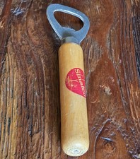 vintage Sinalco Flaschen&ouml;ffner / Kapselheber mit Holzgriff