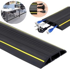 Floor Cable Cover Protector | Rubber Heavy Duty Trunking | Wire Lead Trip Bumper