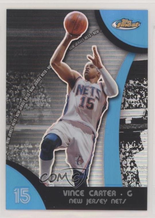 2007-08 Topps Finest Blue Refractor 117/199 Vince Carter #30 HOF 1a2