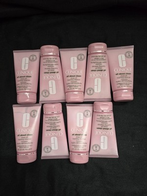 Clinique All About Clean Rinse-Off Foaming Cleanser 150 ml / 5 oz -bundle of 9 