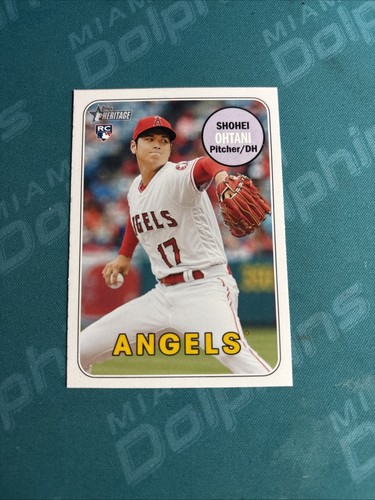 2018 Topps Heritage Action Image Variation Shohei Ohtani #600 SSP (RC) RARE