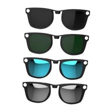 HiBloks 4Pcs Polarized Clip for Ray-Ban Meta Standard 50-22, Matte Black Frame