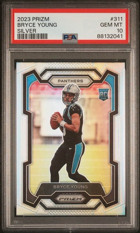 2023 PANINI PRIZM SILVER PRIZM #311 BRYCE YOUNG PSA 10